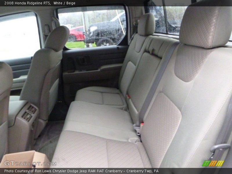 White / Beige 2008 Honda Ridgeline RTS