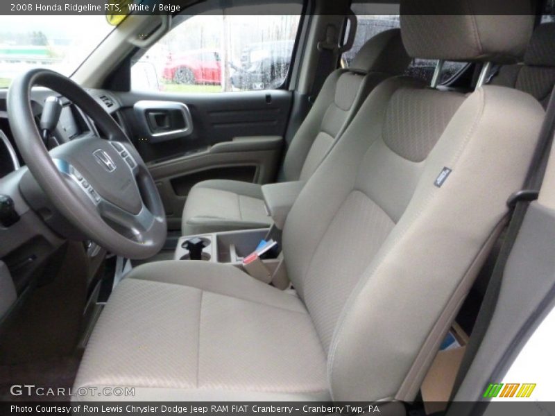White / Beige 2008 Honda Ridgeline RTS