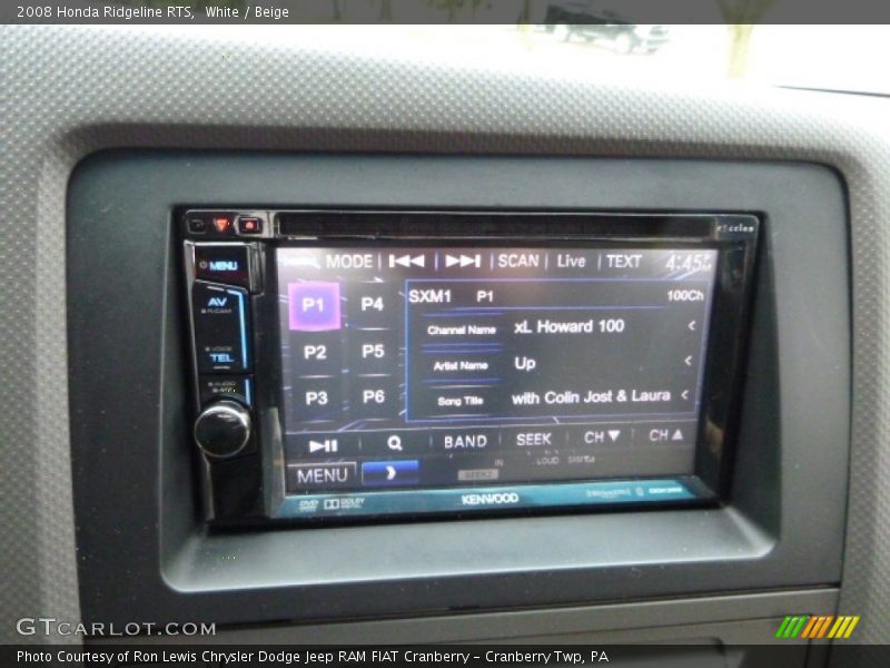 White / Beige 2008 Honda Ridgeline RTS