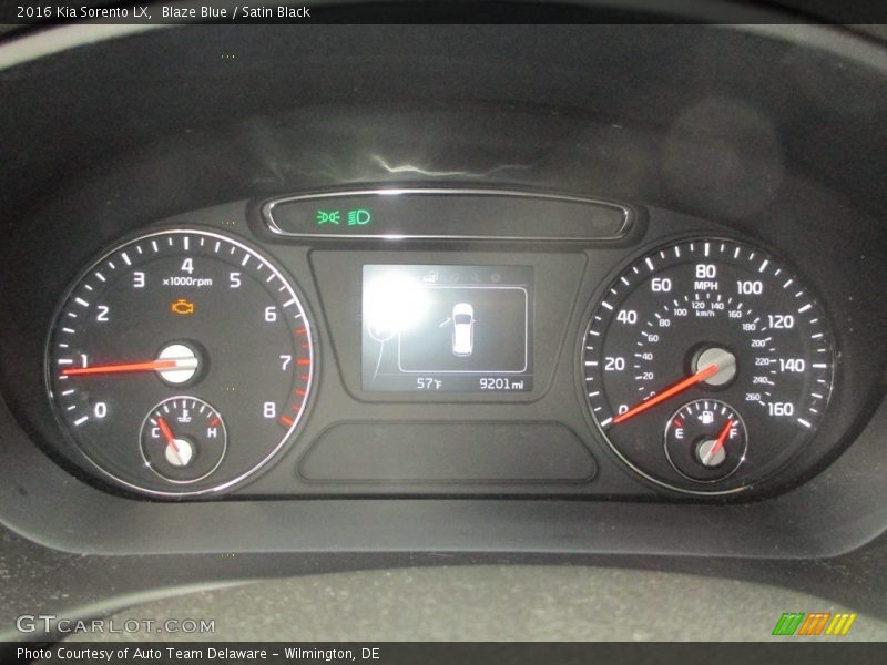 Blaze Blue / Satin Black 2016 Kia Sorento LX