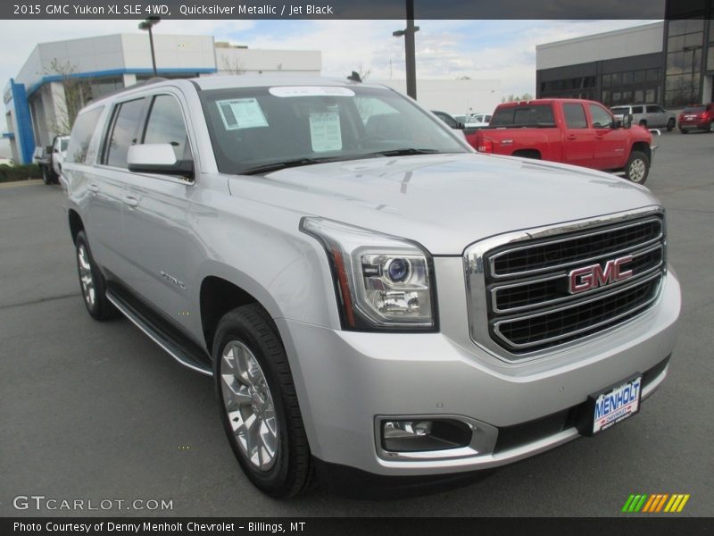 Quicksilver Metallic / Jet Black 2015 GMC Yukon XL SLE 4WD