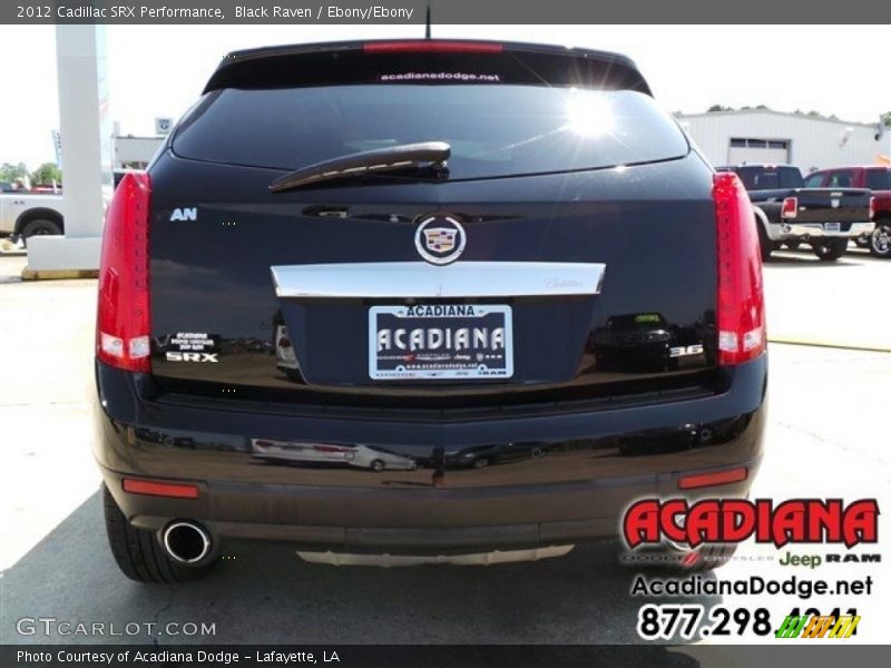 Black Raven / Ebony/Ebony 2012 Cadillac SRX Performance