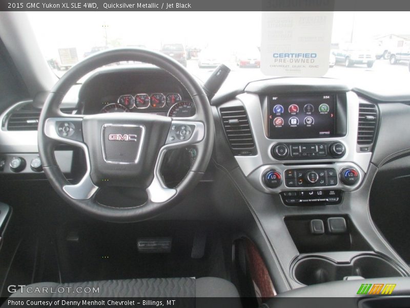 Quicksilver Metallic / Jet Black 2015 GMC Yukon XL SLE 4WD