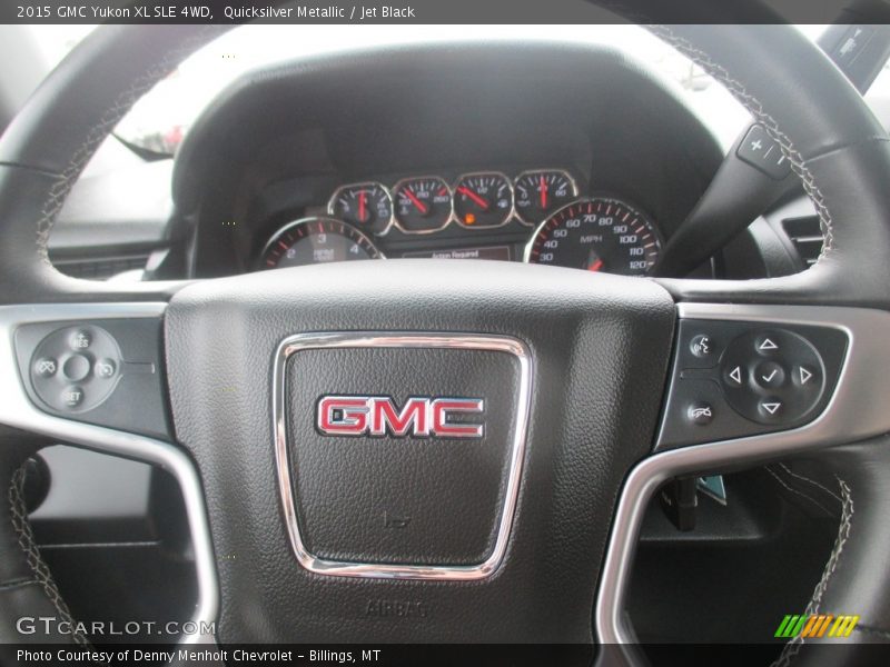 Quicksilver Metallic / Jet Black 2015 GMC Yukon XL SLE 4WD