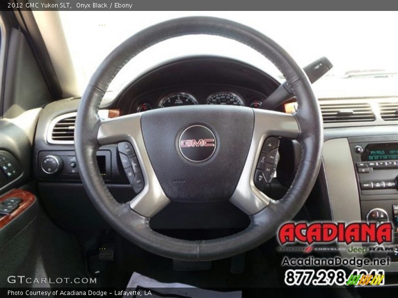Onyx Black / Ebony 2012 GMC Yukon SLT