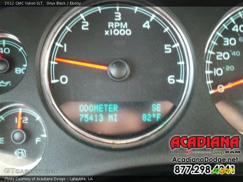 Onyx Black / Ebony 2012 GMC Yukon SLT