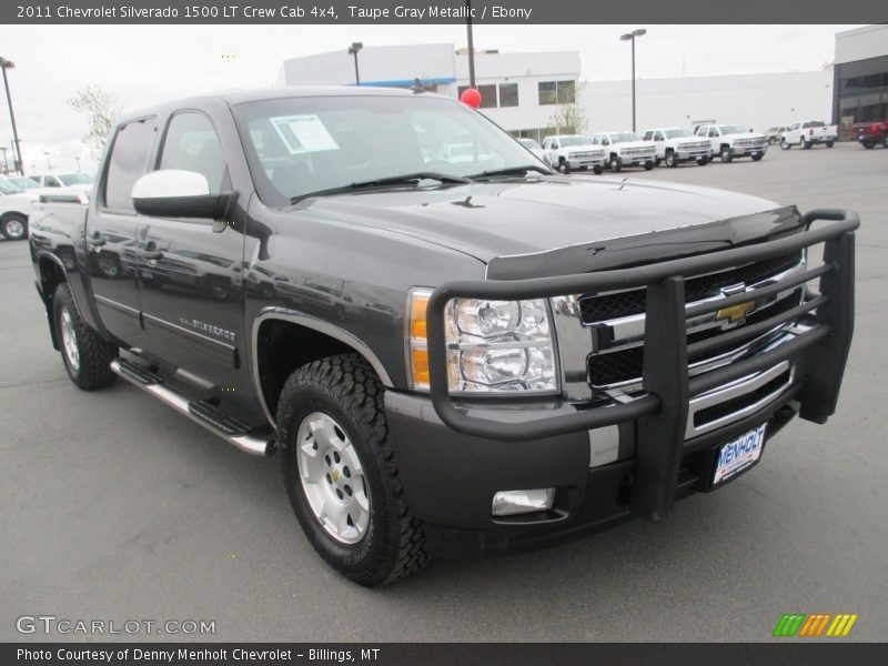 Taupe Gray Metallic / Ebony 2011 Chevrolet Silverado 1500 LT Crew Cab 4x4