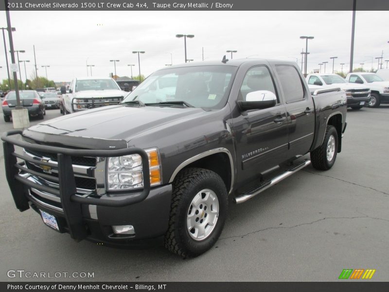 Taupe Gray Metallic / Ebony 2011 Chevrolet Silverado 1500 LT Crew Cab 4x4