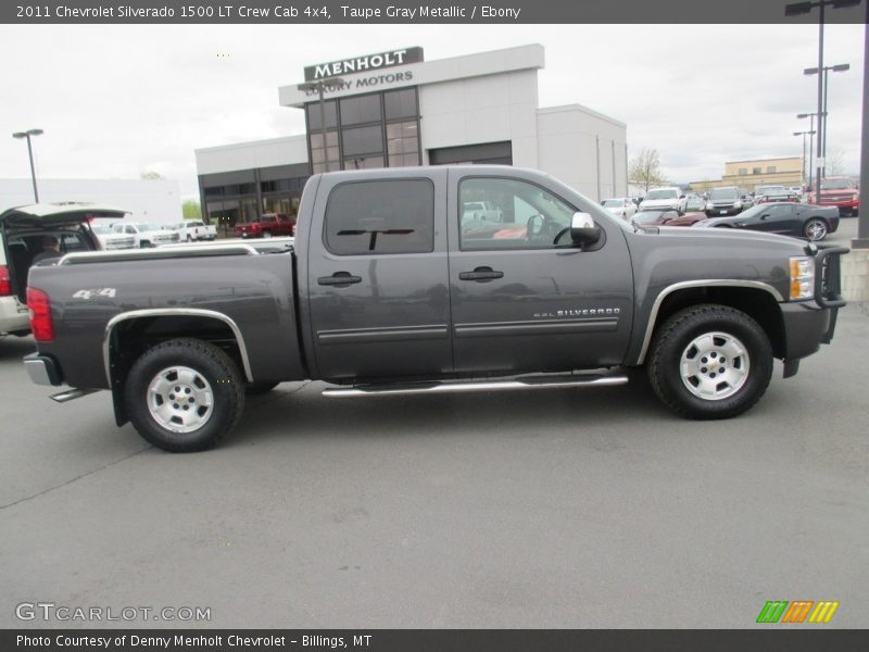 Taupe Gray Metallic / Ebony 2011 Chevrolet Silverado 1500 LT Crew Cab 4x4