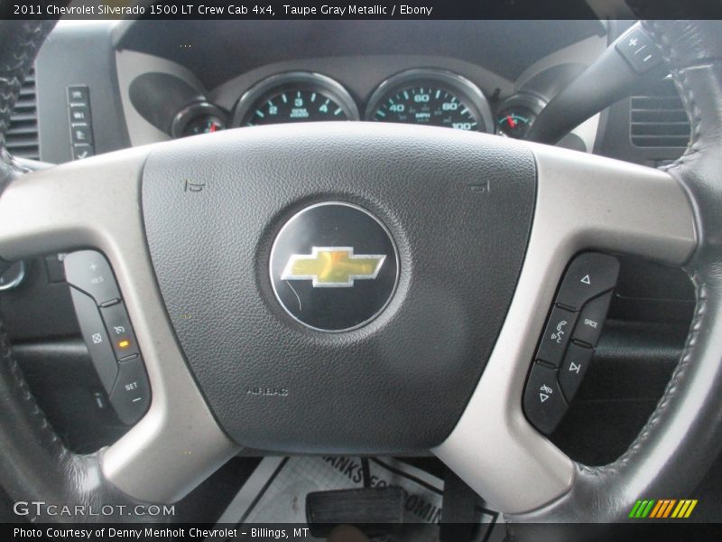Taupe Gray Metallic / Ebony 2011 Chevrolet Silverado 1500 LT Crew Cab 4x4