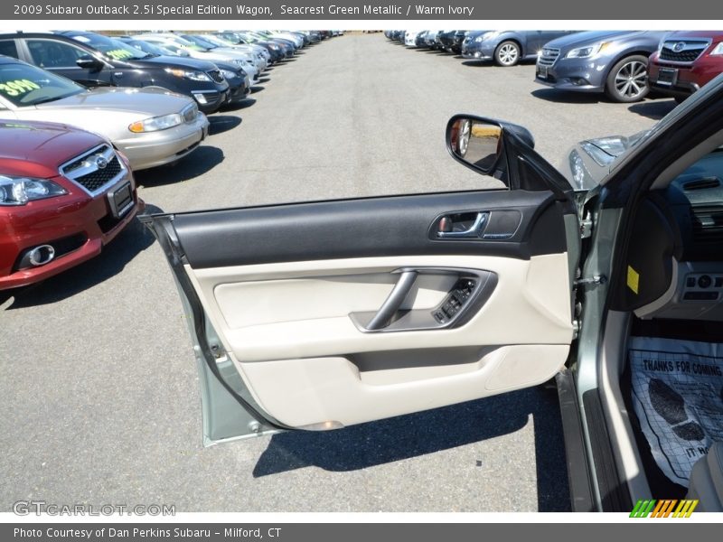 Seacrest Green Metallic / Warm Ivory 2009 Subaru Outback 2.5i Special Edition Wagon