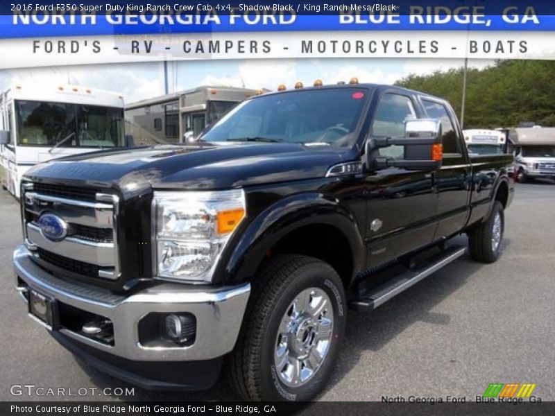 Shadow Black / King Ranch Mesa/Black 2016 Ford F350 Super Duty King Ranch Crew Cab 4x4