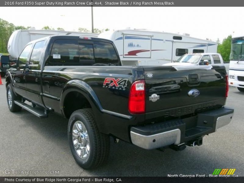 Shadow Black / King Ranch Mesa/Black 2016 Ford F350 Super Duty King Ranch Crew Cab 4x4