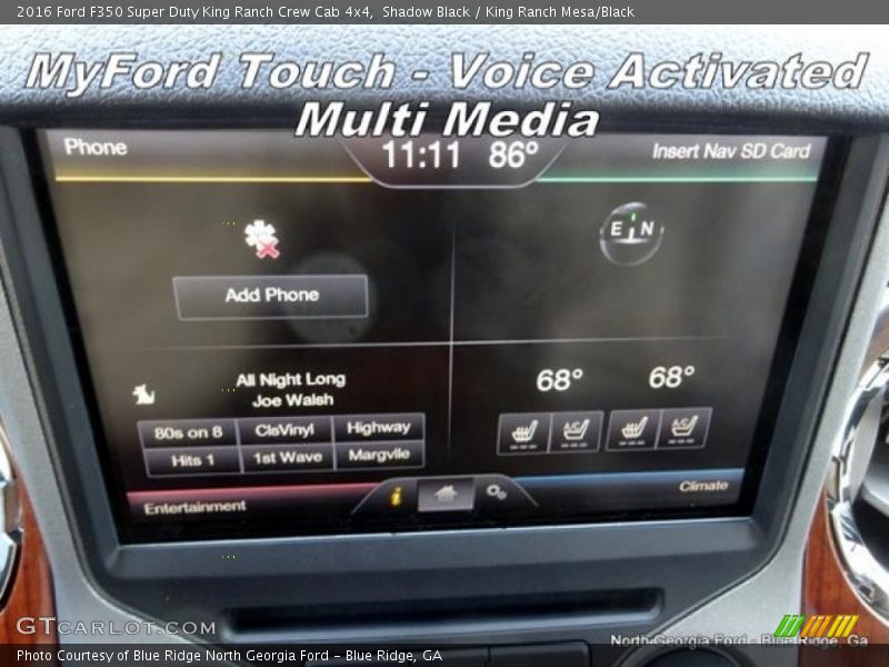 Shadow Black / King Ranch Mesa/Black 2016 Ford F350 Super Duty King Ranch Crew Cab 4x4