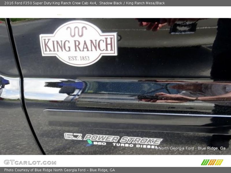 Shadow Black / King Ranch Mesa/Black 2016 Ford F350 Super Duty King Ranch Crew Cab 4x4