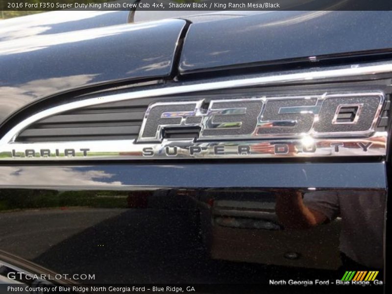 Shadow Black / King Ranch Mesa/Black 2016 Ford F350 Super Duty King Ranch Crew Cab 4x4