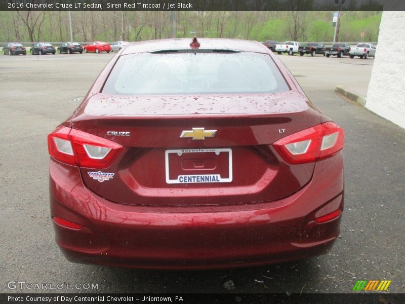 Siren Red Tintcoat / Jet Black 2016 Chevrolet Cruze LT Sedan