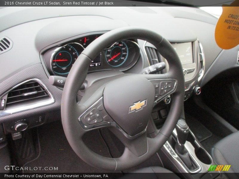 Siren Red Tintcoat / Jet Black 2016 Chevrolet Cruze LT Sedan