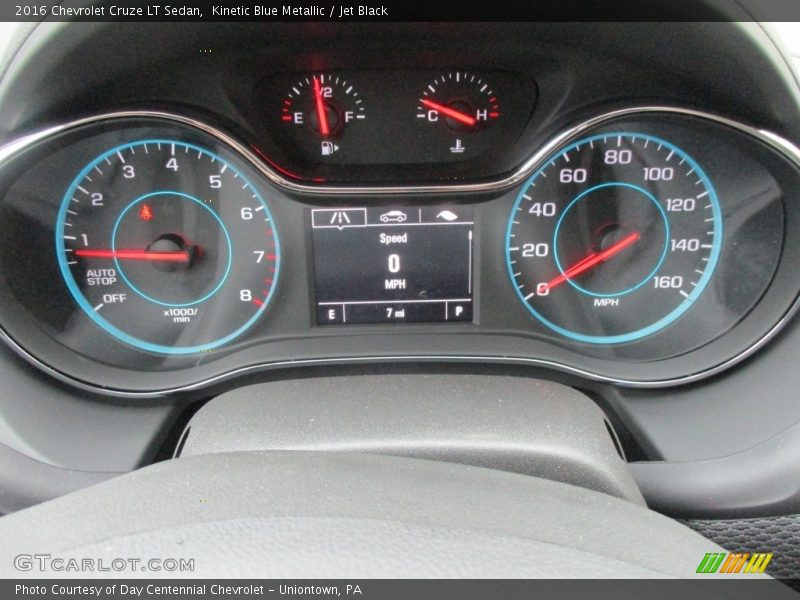 Kinetic Blue Metallic / Jet Black 2016 Chevrolet Cruze LT Sedan