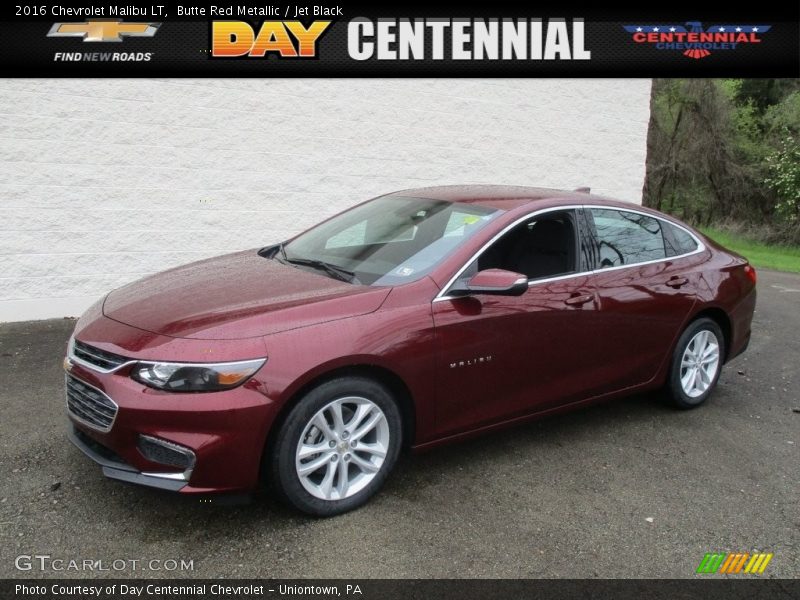 Butte Red Metallic / Jet Black 2016 Chevrolet Malibu LT
