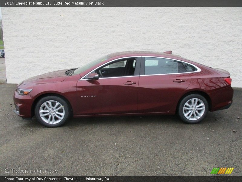 Butte Red Metallic / Jet Black 2016 Chevrolet Malibu LT