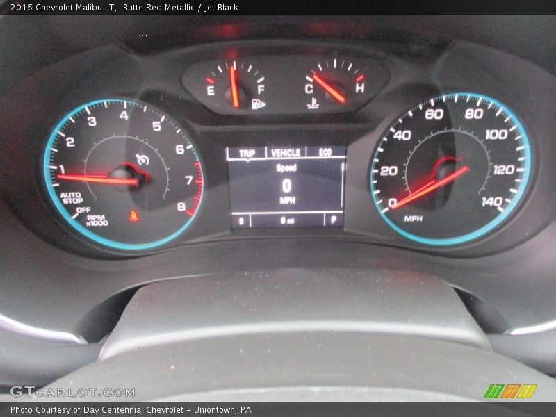 Butte Red Metallic / Jet Black 2016 Chevrolet Malibu LT