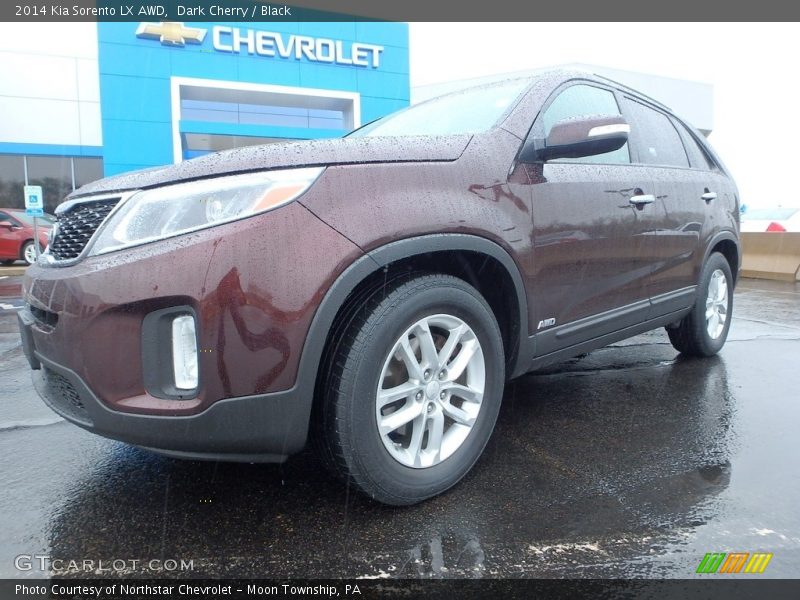 Dark Cherry / Black 2014 Kia Sorento LX AWD