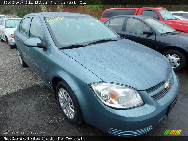 Silver Moss Metallic / Gray 2010 Chevrolet Cobalt LT Sedan
