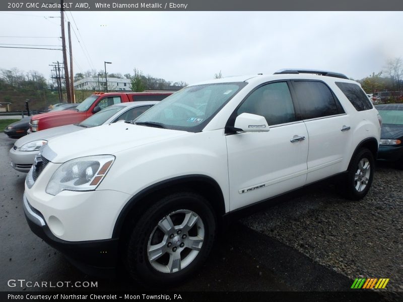 White Diamond Metallic / Ebony 2007 GMC Acadia SLT AWD