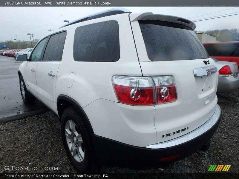 White Diamond Metallic / Ebony 2007 GMC Acadia SLT AWD