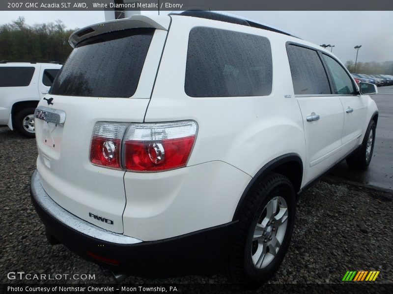 White Diamond Metallic / Ebony 2007 GMC Acadia SLT AWD