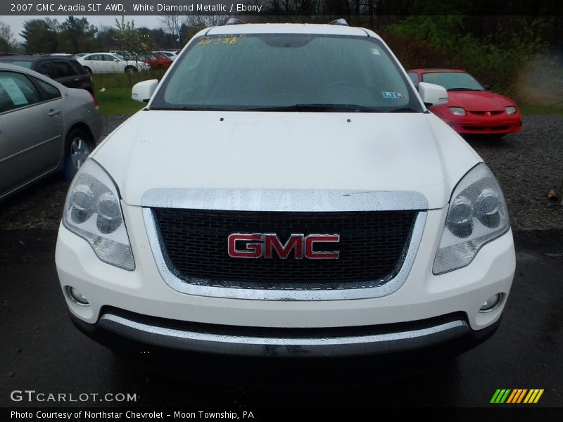 White Diamond Metallic / Ebony 2007 GMC Acadia SLT AWD