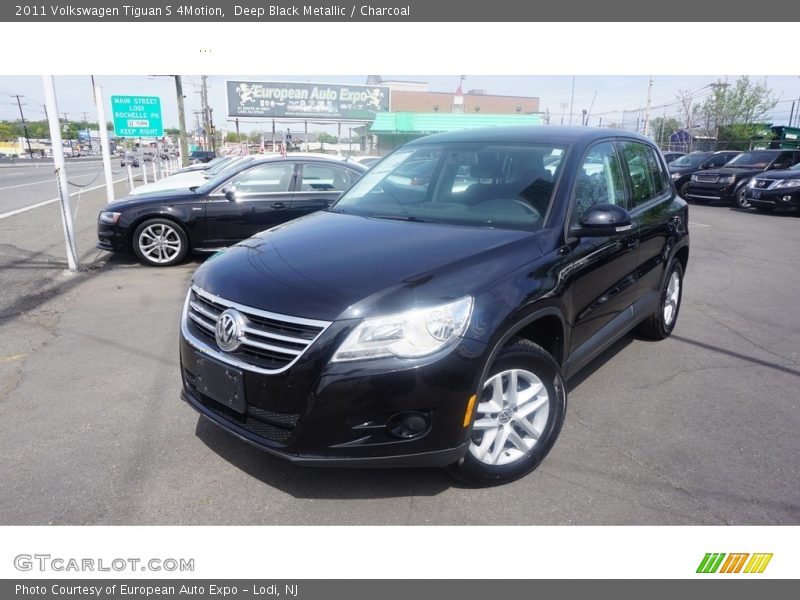 Deep Black Metallic / Charcoal 2011 Volkswagen Tiguan S 4Motion
