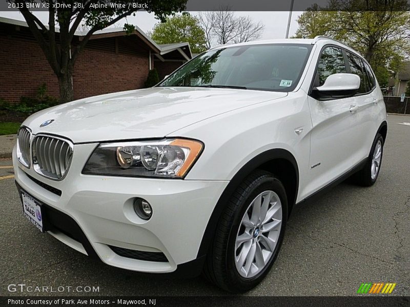 Alpine White / Black 2013 BMW X3 xDrive 28i