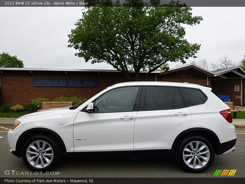 Alpine White / Black 2013 BMW X3 xDrive 28i