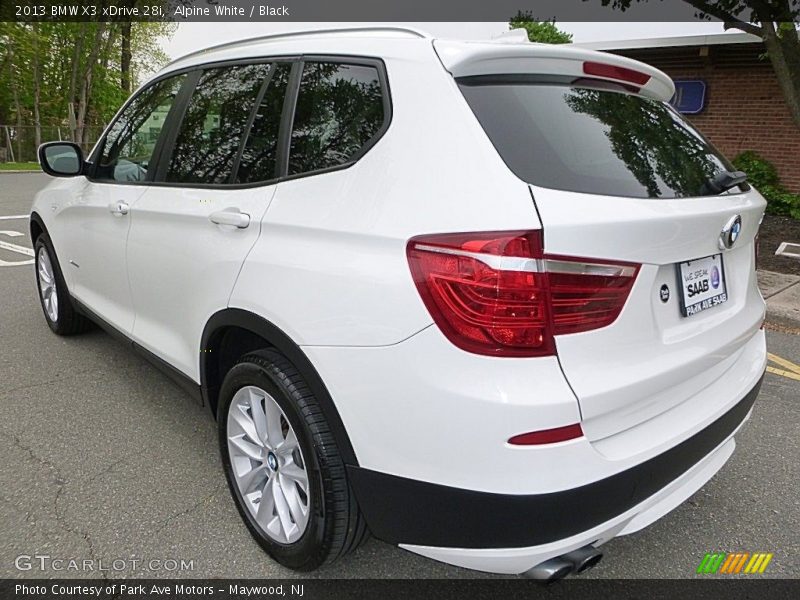 Alpine White / Black 2013 BMW X3 xDrive 28i