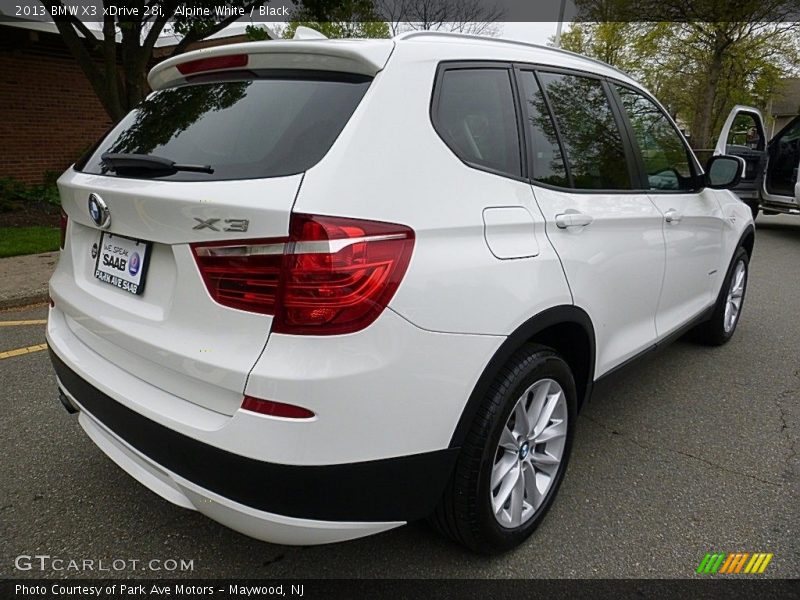 Alpine White / Black 2013 BMW X3 xDrive 28i