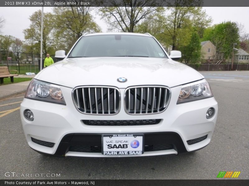 Alpine White / Black 2013 BMW X3 xDrive 28i