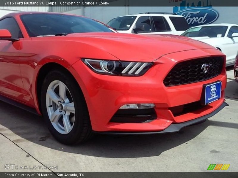 Competition Orange / Ebony 2016 Ford Mustang V6 Coupe