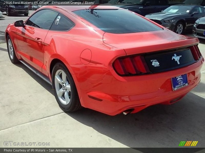 Competition Orange / Ebony 2016 Ford Mustang V6 Coupe