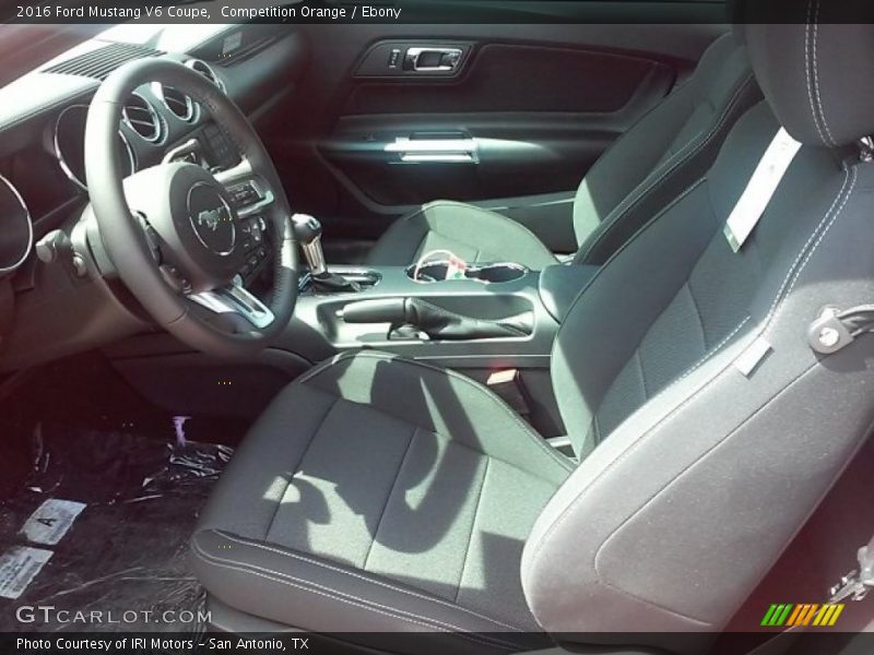 Competition Orange / Ebony 2016 Ford Mustang V6 Coupe