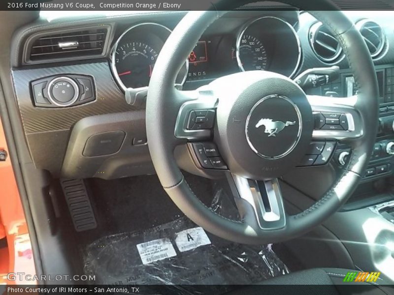 Competition Orange / Ebony 2016 Ford Mustang V6 Coupe