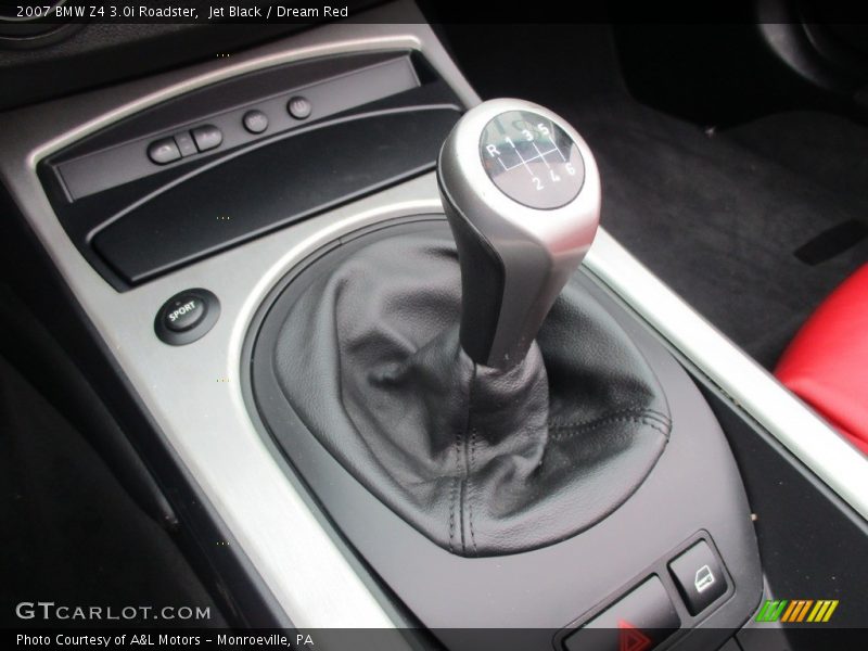 Jet Black / Dream Red 2007 BMW Z4 3.0i Roadster
