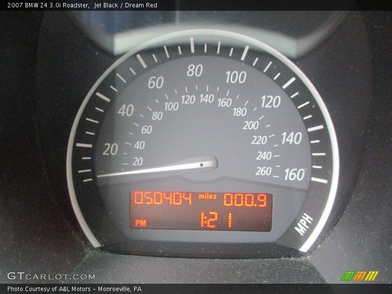 Jet Black / Dream Red 2007 BMW Z4 3.0i Roadster