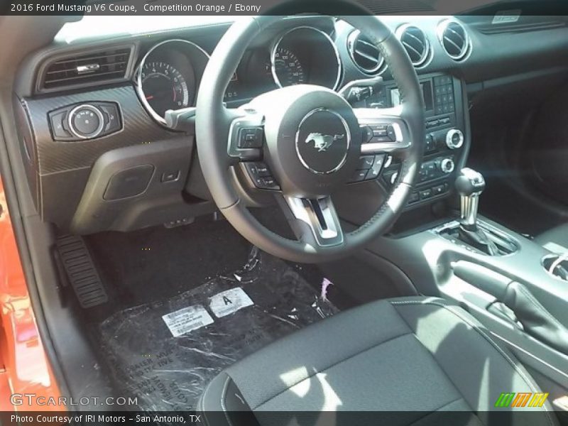Competition Orange / Ebony 2016 Ford Mustang V6 Coupe