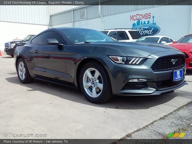 Magnetic Metallic / Ebony 2016 Ford Mustang V6 Coupe
