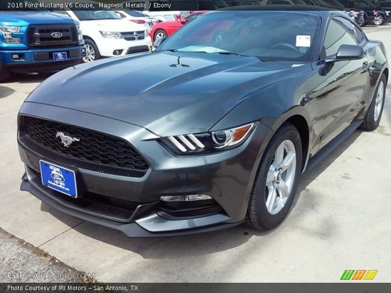 Magnetic Metallic / Ebony 2016 Ford Mustang V6 Coupe