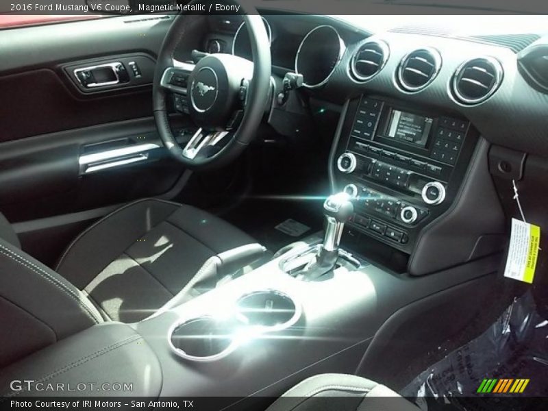 Magnetic Metallic / Ebony 2016 Ford Mustang V6 Coupe