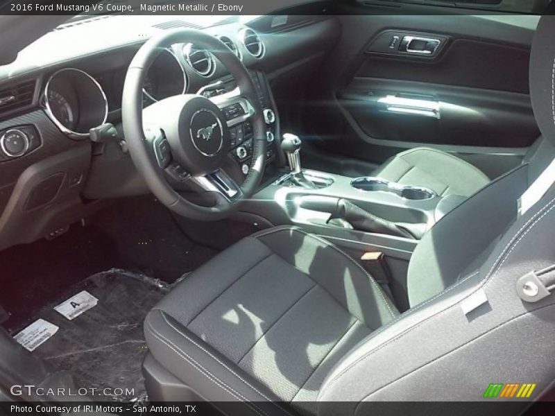 Magnetic Metallic / Ebony 2016 Ford Mustang V6 Coupe