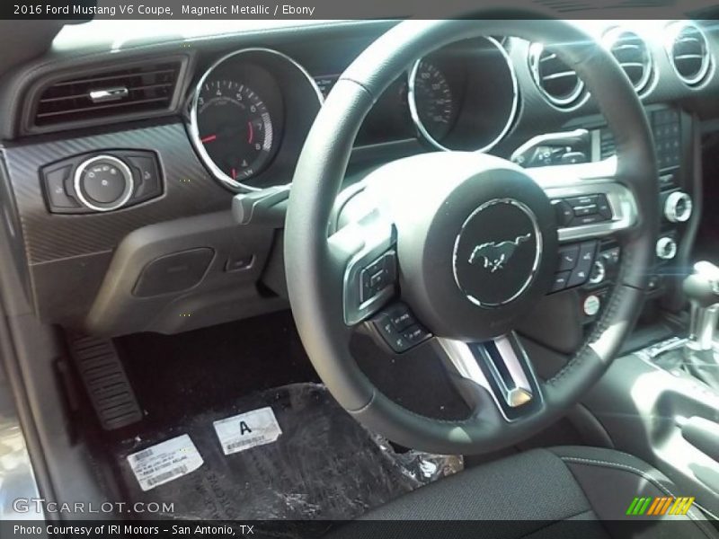 Magnetic Metallic / Ebony 2016 Ford Mustang V6 Coupe